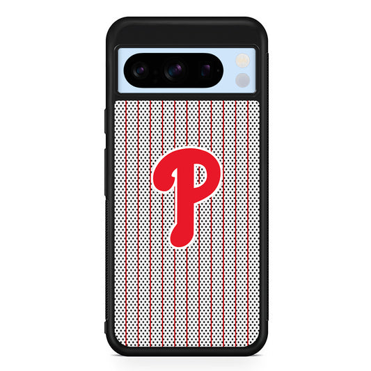 MLB Philadelphia Phillies Team Google Pixel 8 Pro Case | Slim Rubber Case for Google Pixel 8 Pro