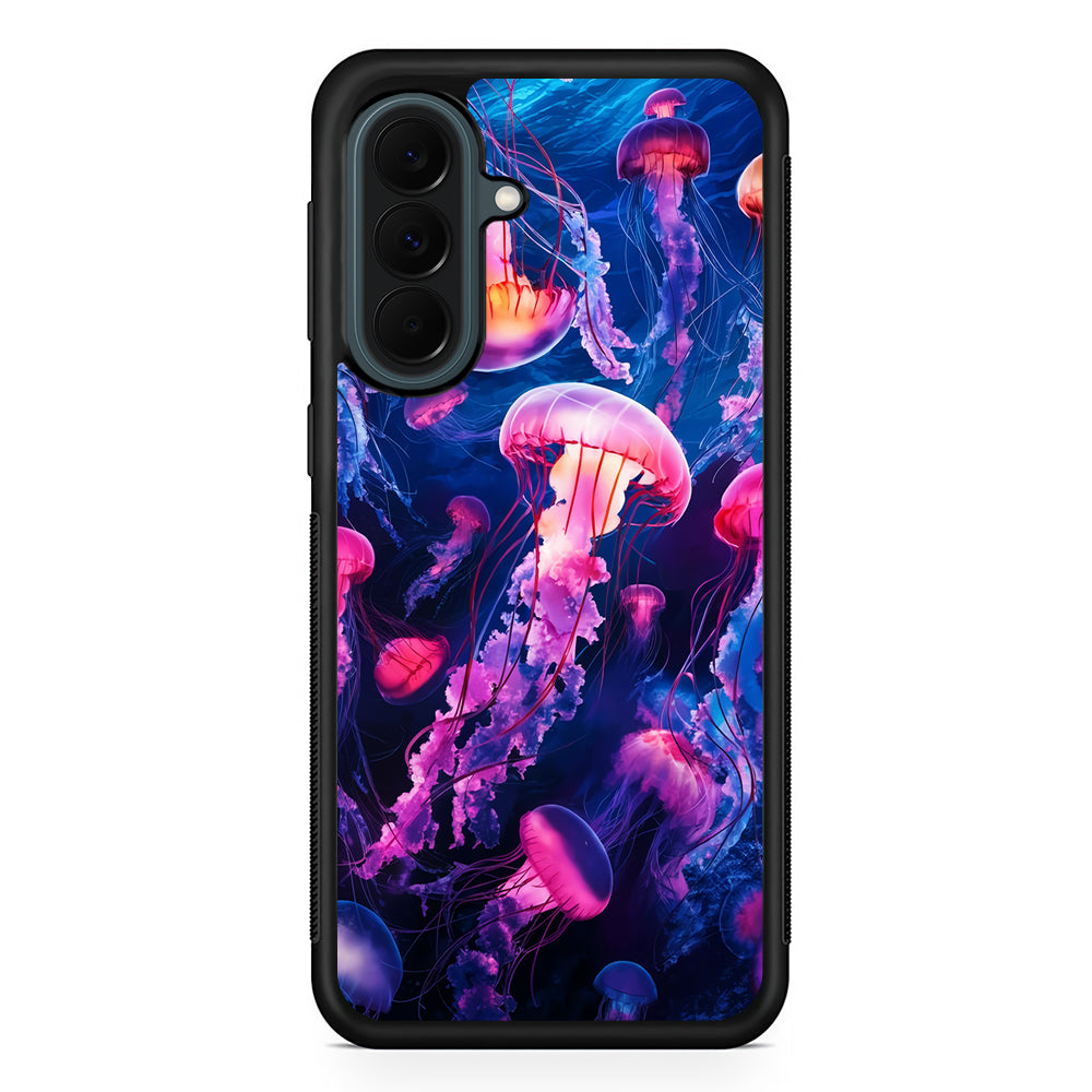 Jellyfish Drifting in The Ocean Samsung Galaxy A37 Case | Samsung Galaxy A37 Rubber Phone Case