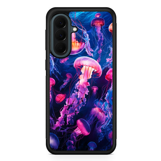 Jellyfish Drifting in The Ocean Samsung Galaxy A37 Case | Samsung Galaxy A37 Rubber Phone Case