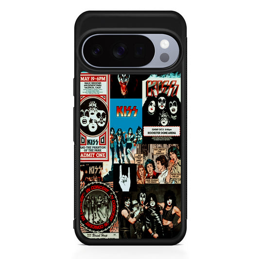 Kiss Band Collage Poster Google Pixel 10 Pro Case | Slim Google Pixel 10 Pro Rubber Case