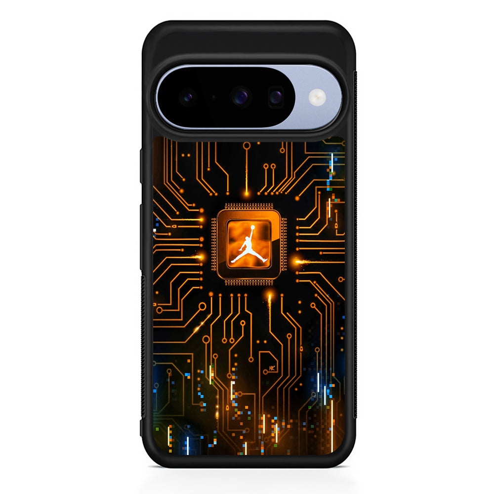 Air Jordan Golden Chip Google Pixel 10 Case | Google Pixel 10 Rubber Protective Case