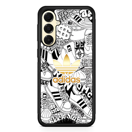 Adidas Fabulous Golden Glow Samsung Galaxy A16 Case | Slim Rubber Case for Samsung Galaxy A16