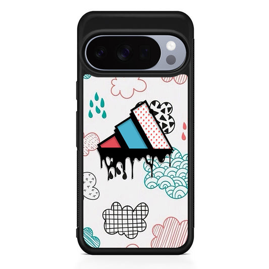 Adidas Clouds Art Google Pixel 10 Pro Case | Slim Google Pixel 10 Pro Rubber Case