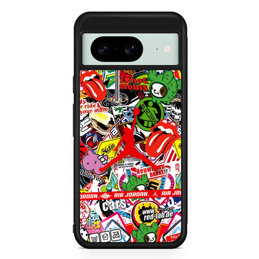 Air Jordan Mix Squad Google Pixel 8 Case | Durable Protective Cover for Google Pixel 8