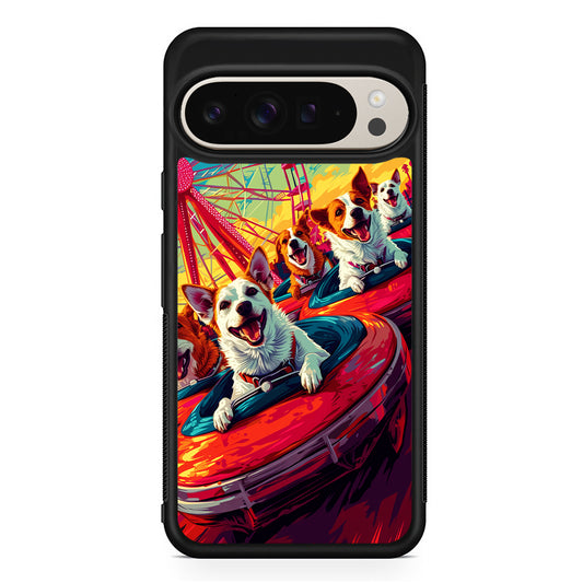 Happy Dogs At Carnival Google Pixel 9 Pro Case | Slim Protective Cover