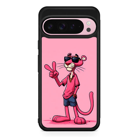 Pink Panther Wearing Glasses Google Pixel 9 Pro XL Case | Protective Cover