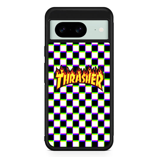 Thrasher Chess Google Pixel 8 Case | Slim Rubber Case for Google Pixel 8