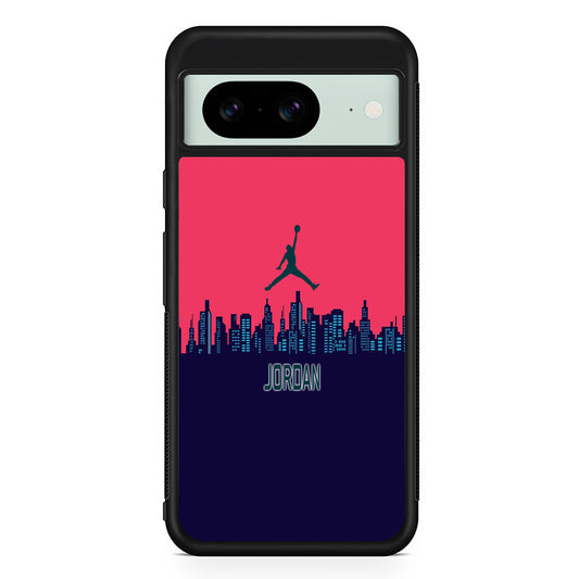 Jordan  Jump City Magenta Google Pixel 8 Case | Durable Protective Cover for Google Pixel 8