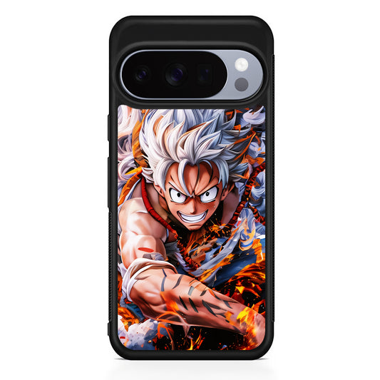 One Piece Luffy Gear 5 Google Pixel 10 Pro Case | Slim Google Pixel 10 Pro Rubber Case