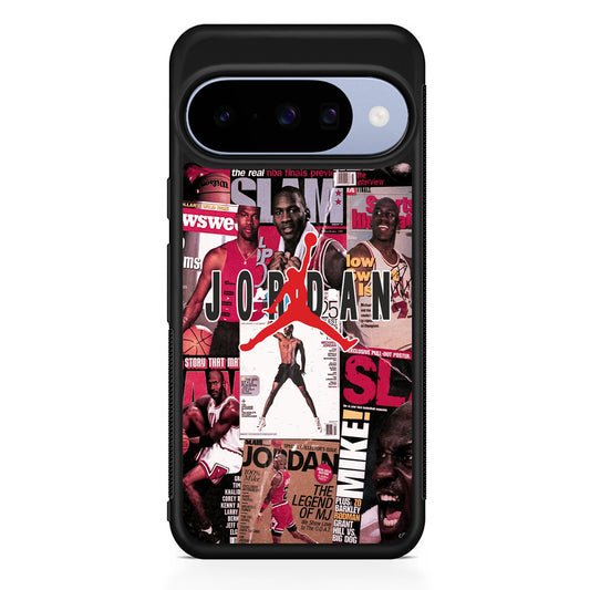 Air Jordan Magazine Collection Google Pixel 10 Case | Google Pixel 10 Rubber Protective Case