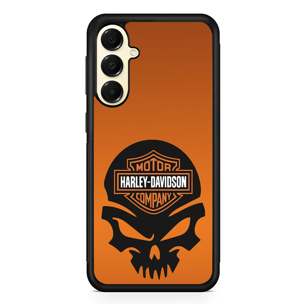 Harley Orange Skull Emblem Samsung Galaxy A16 Case | Custom Protective Samsung Galaxy A16 Case