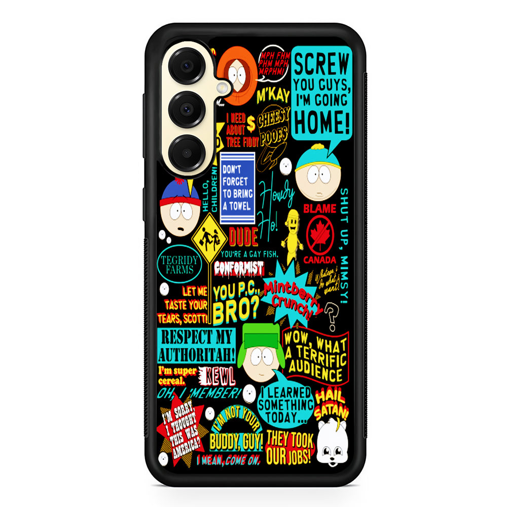 South Park Quotes Samsung Galaxy A16 Case | Slim Rubber Samsung Galaxy A16 Case