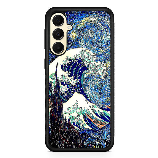 The Great Wave The Starry Night Samsung Galaxy A16 Case | Slim Rubber Samsung Galaxy A16 Case