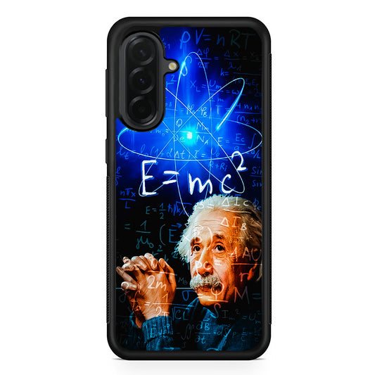 Albert Einstein Physical Formulas Samsung Galaxy A36 Case | Protective Rubber Cover