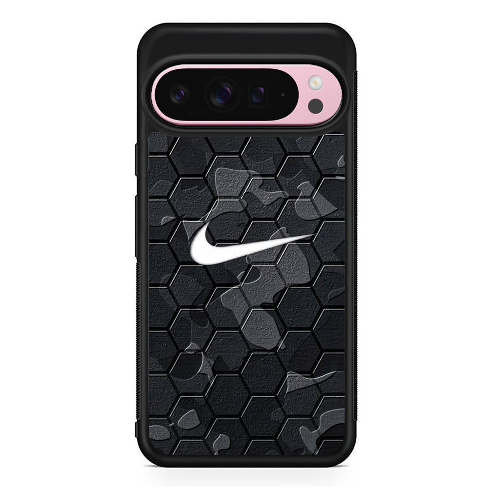 Nike Hexagon Pattern Camo Google Pixel 9 Pro XL Case | Protective Cover