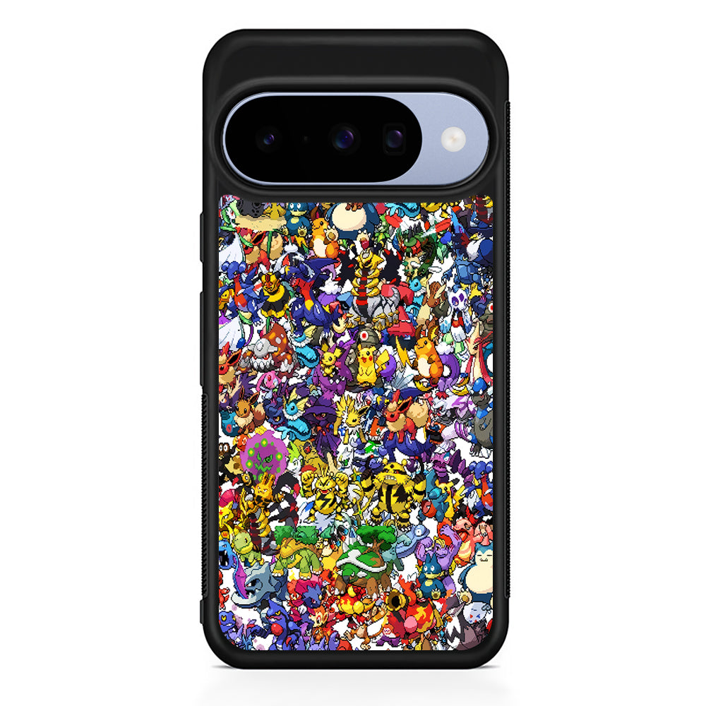 Pokemon All Characters Google Pixel 10 Case | Google Pixel 10 Rubber Protective Case