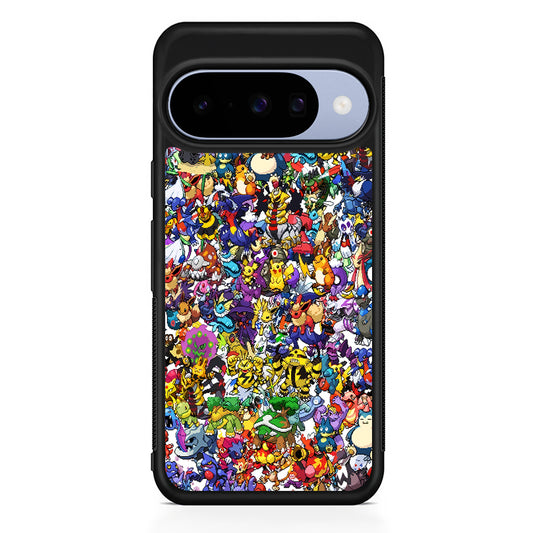Pokemon All Characters Google Pixel 10 Case | Google Pixel 10 Rubber Protective Case