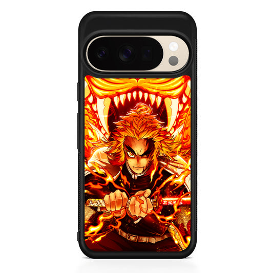 Rengoku Kyojuro Demon Slayer Google Pixel 10 Pro XL Case | Slim Google Pixel 10 Pro XL Protective Case