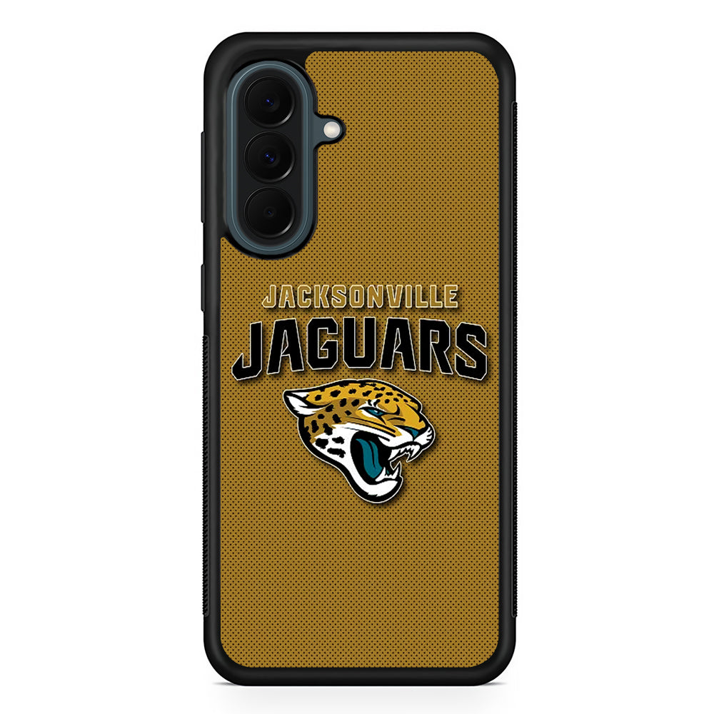 NFL Jacksonville Jaguars Logo Samsung Galaxy A37 Case | Samsung Galaxy A37 Rubber Phone Case