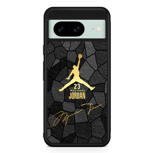 Air Jordan Golden Silhouette Google Pixel 8 Case | Durable Protective Cover for Google Pixel 8