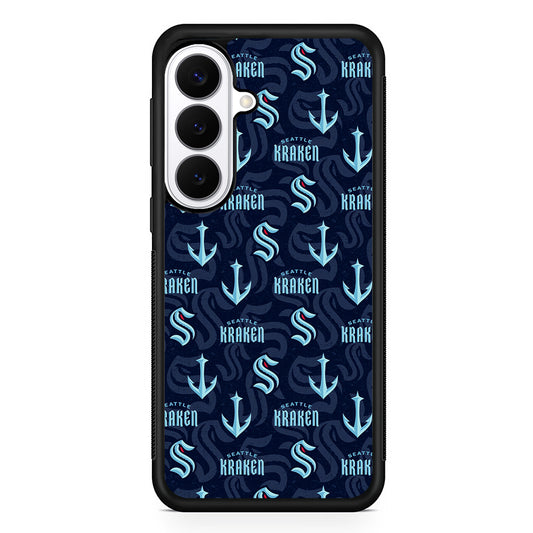 NHL Seattle Kraken Pattern Samsung Galaxy S26 Plus Case | Slim Protective Cover for Samsung Galaxy S26 Plus