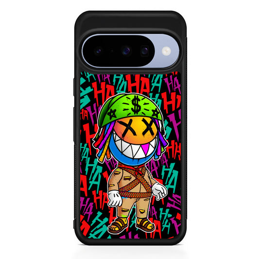 Always Happy Smiling Mask Google Pixel 10 Case | Google Pixel 10 Rubber Protective Case