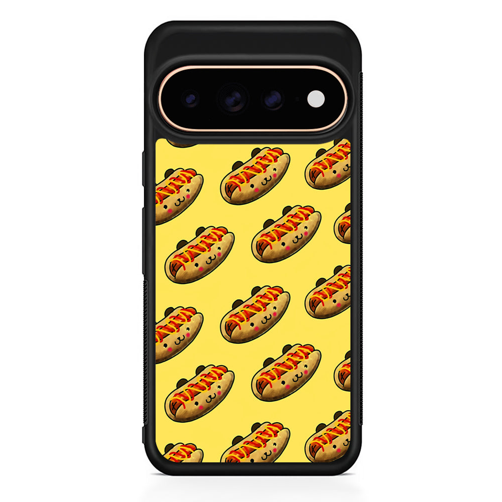 Fast Food Hot Dog Pattern Google Pixel 11 Pro Case - Stylish Protective Phone Case