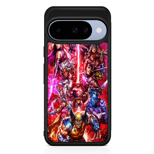 The X-Men vs Magneto Art Google Pixel 10 Case | Google Pixel 10 Rubber Protective Case