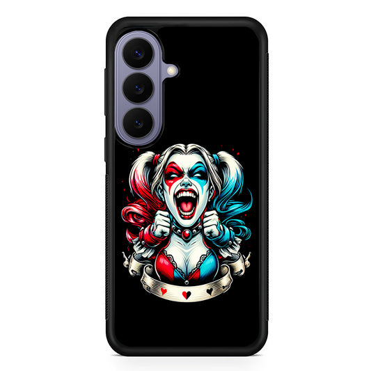 Harley Quinn Scream Samsung Galaxy S26 Case | Durable Rubber Case for Samsung Galaxy S26