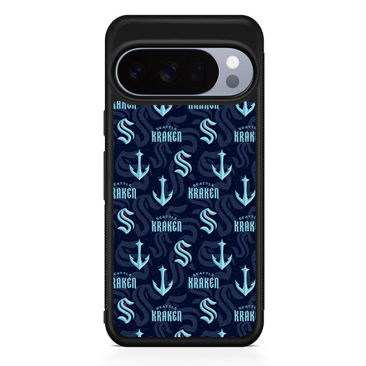 NHL Seattle Kraken Pattern Google Pixel 10 Pro Case | Slim Google Pixel 10 Pro Rubber Case