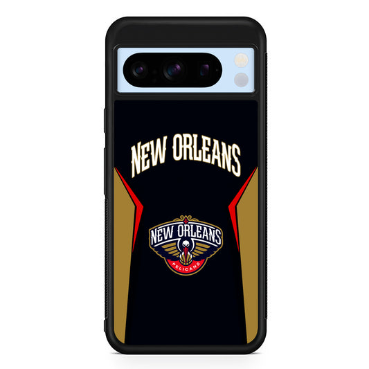 NBA New Orleans Pelicans Jersey Google Pixel 8 Pro Case | Slim Rubber Case for Google Pixel 8 Pro