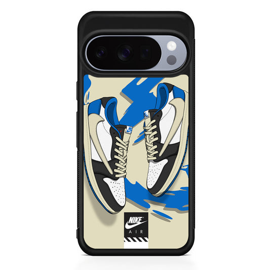 Nike Blue Whirlwind Google Pixel 10 Pro Case | Protective Google Pixel 10 Pro Cover