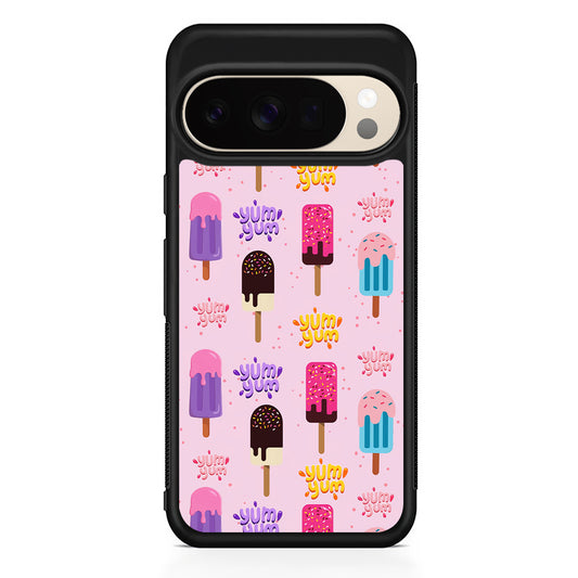 Pink Colourful Cute Ice Cream Google Pixel 10 Pro XL Case | Slim Google Pixel 10 Pro XL Protective Case