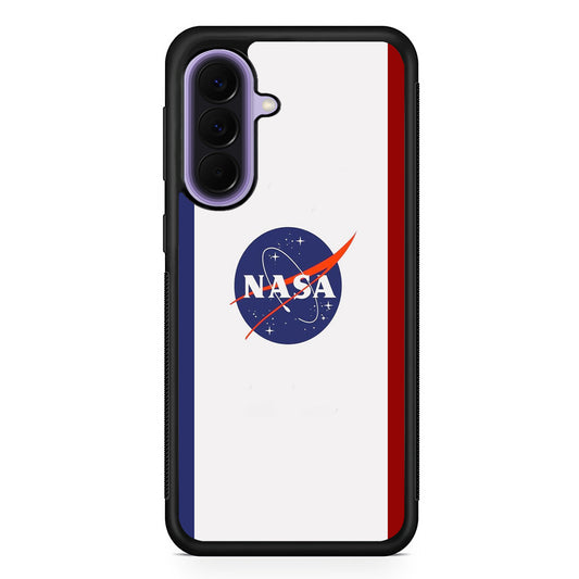 Nasa Stripe Blue Red Emblem Samsung Galaxy A57 Case | Slim Samsung Galaxy A57 Rubber Case