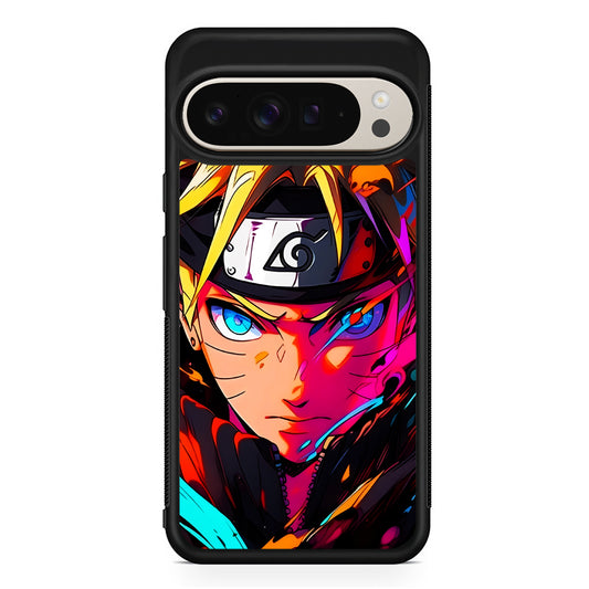 Naruto Uzumaki Colorful Art Google Pixel 9 Pro Case | Slim Protective Cover