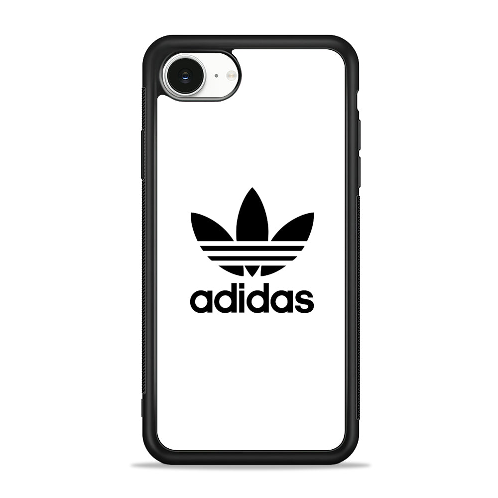 Adidas Milk White iPhone 16e Case - Slim Silicone Case