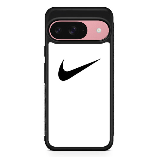 Nike White Milk Black Logo Google Pixel 9 Case | Durable Google Pixel 9 Cover