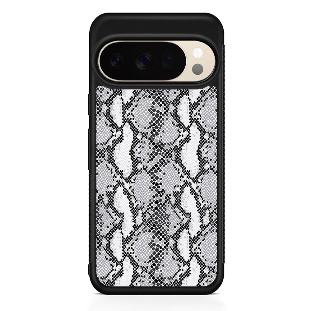 White Snake Skin Pattern Google Pixel 10 Pro XL Case | Slim Google Pixel 10 Pro XL Protective Case