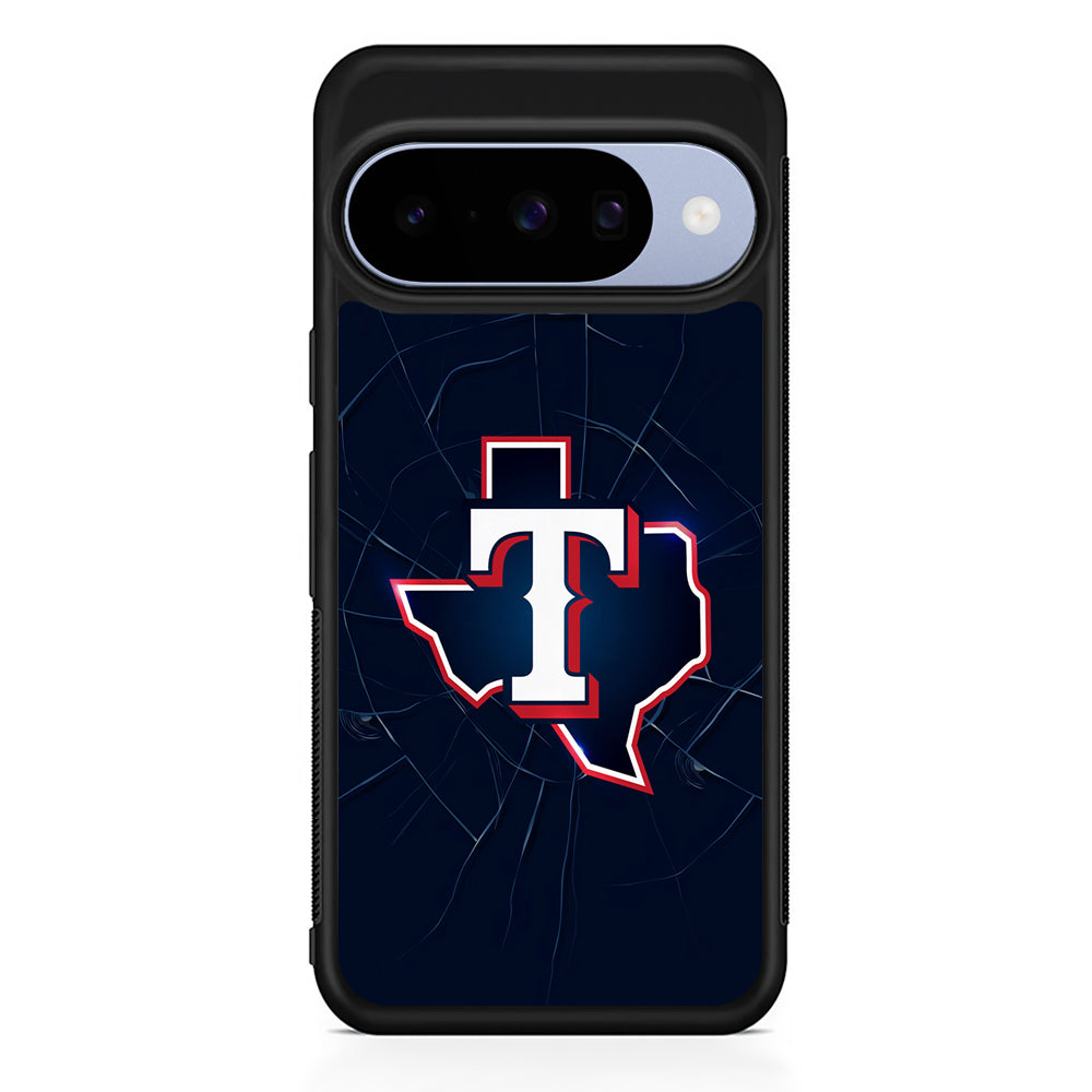 MLB Texas Rangers Team Google Pixel 10 Case | Google Pixel 10 Rubber Protective Case