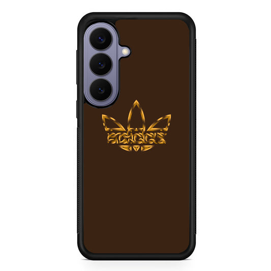 Adidas Royal Gold Chocolate Samsung Galaxy S26 Case | Slim Protective Rubber Case for Samsung S26