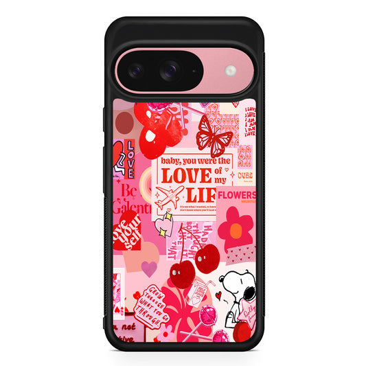 Valentine’s Day Aesthetic Google Pixel 9 Case | Google Pixel 9 Protective Rubber Case