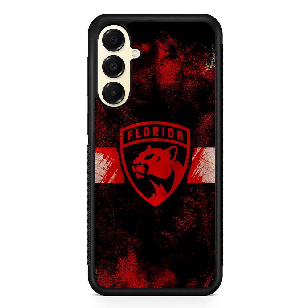 NHL Florida Panthers Abstract Samsung Galaxy A16 Case | Slim Rubber Samsung Galaxy A16 Case
