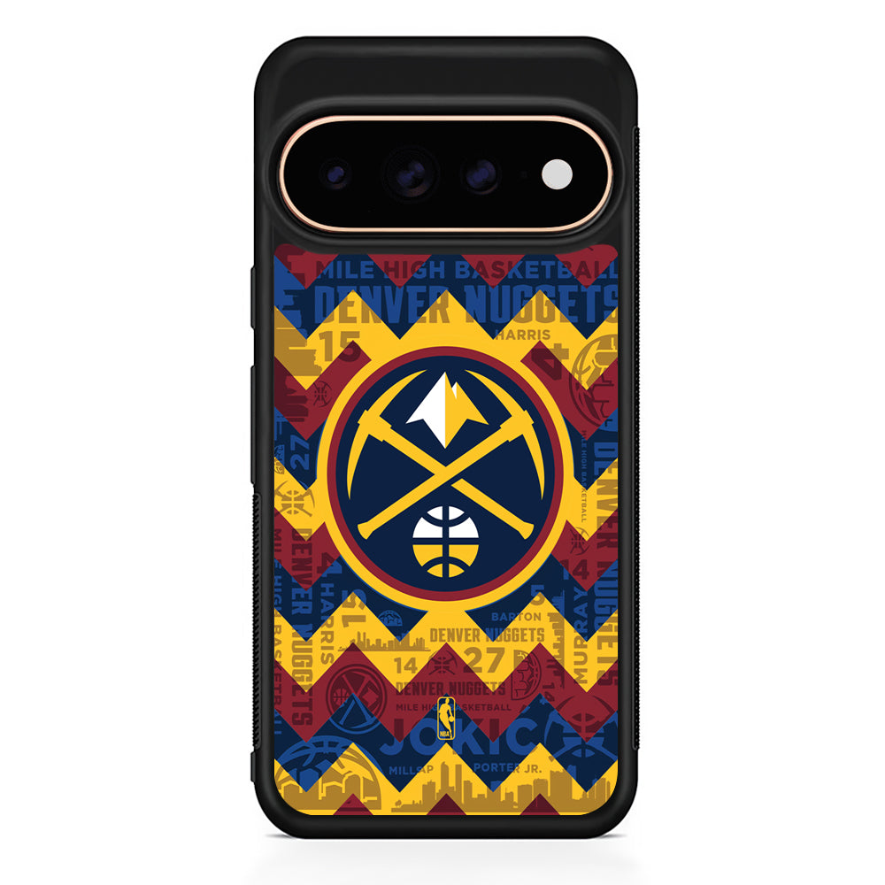 NBA Denver Nuggets Chevron Google Pixel 11 Pro Case - Stylish Protective Phone Case