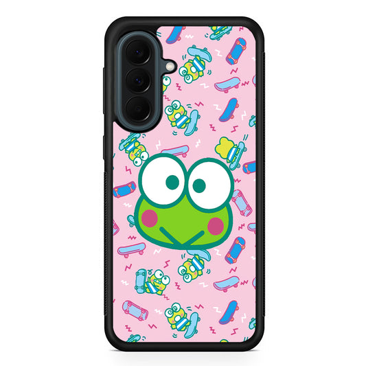 Keroppi Skate Pattern Samsung Galaxy A37 Case | Samsung Galaxy A37 Rubber Phone Case