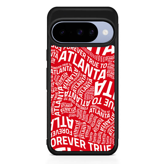 NBA Atlanta Hawks Word Google Pixel 10 Case | Google Pixel 10 Rubber Protective Case