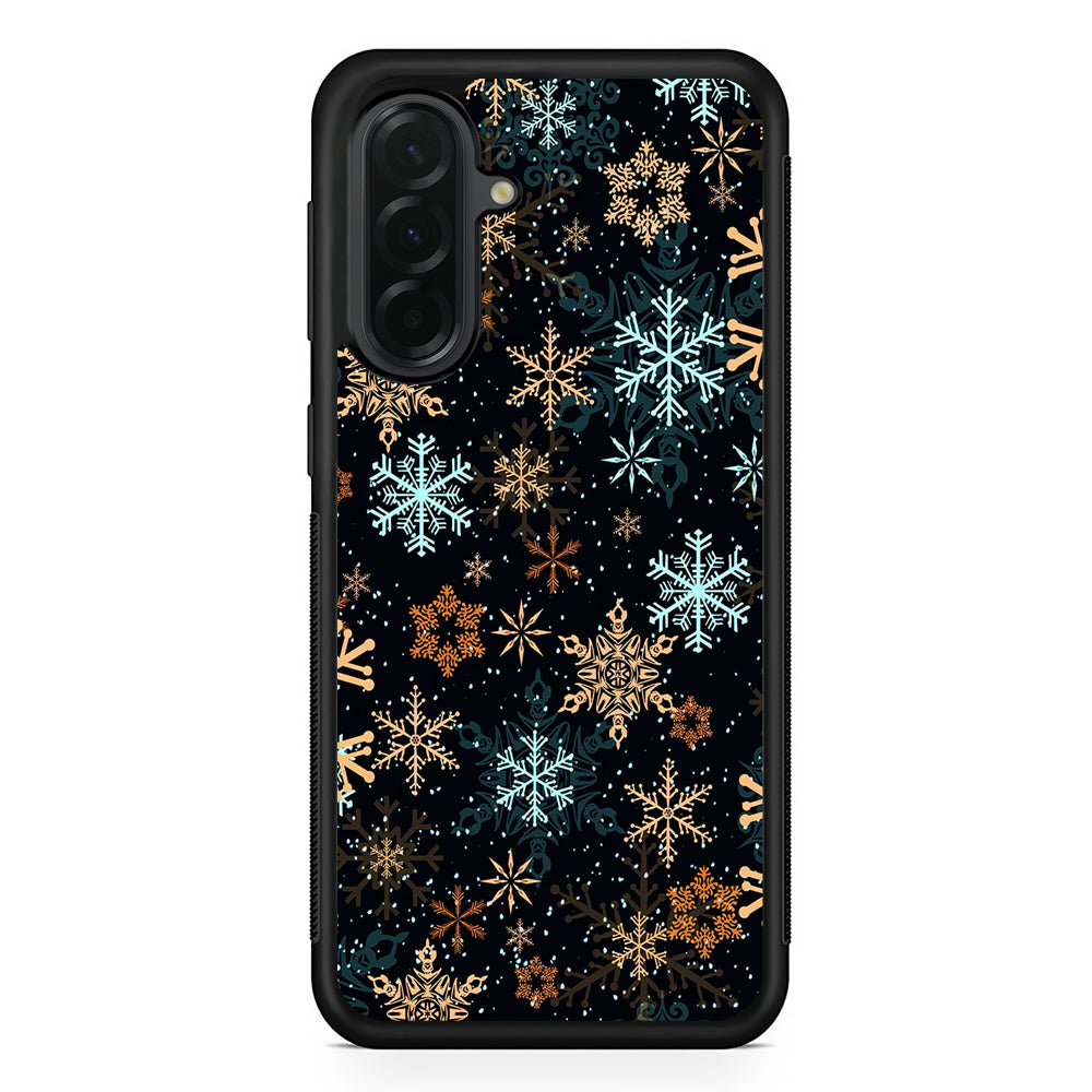 Snowflakes Winter Samsung Galaxy A36 Case | Protective Rubber Cover