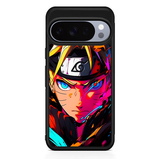 Naruto Uzumaki Colorful Art Google Pixel 10 Pro Case | Slim Google Pixel 10 Pro Rubber Case