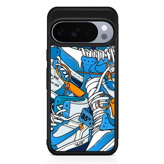 Nike Air Blue Google Pixel 10 Pro Case | Protective Google Pixel 10 Pro Cover