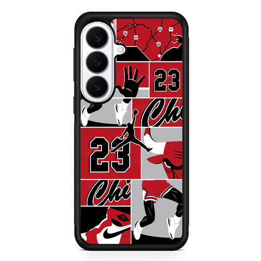 Air Jordan Team Collage Backdrop Samsung Galaxy S26 Plus Case | Lightweight Protective Cover for Galaxy S26 Plus