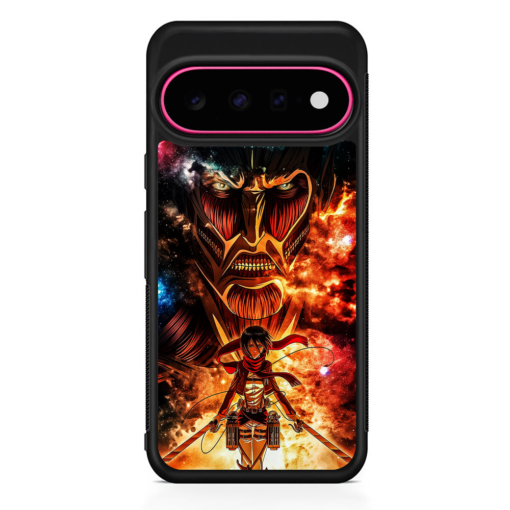 Attack on Titan Mikasa Art Google Pixel 11 Case | Slim Shockproof Cover